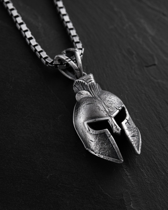 Серебряный кулон SPARTAN HELMET / Кулоны + 4