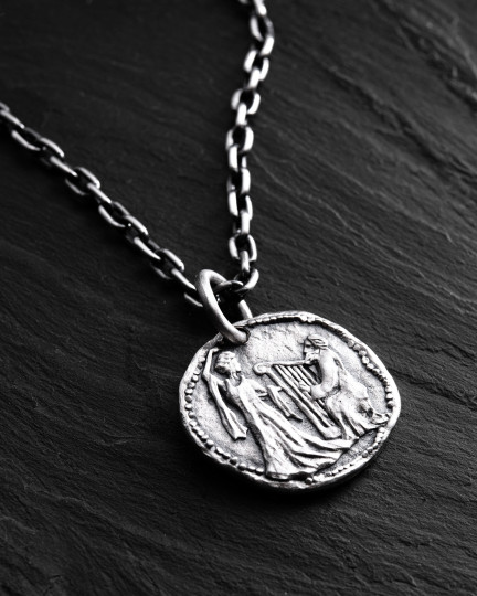 Себеряный кулон GREEK COIN / Кулоны + 2