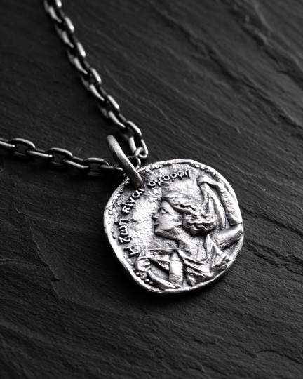Себеряный кулон GREEK COIN / Кулоны