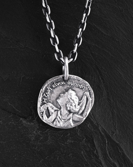 Себеряный кулон GREEK COIN / Кулоны + 4