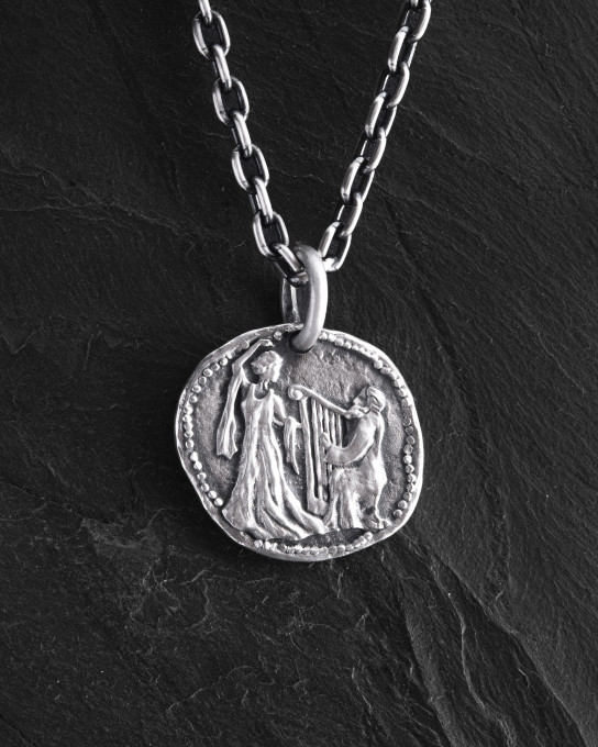 Себеряный кулон GREEK COIN / Кулоны + 6