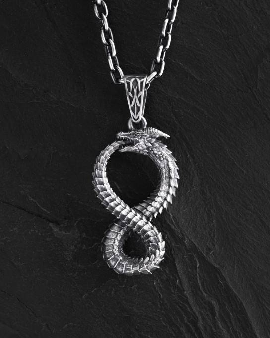 Серебряный кулон OUROBOROS / Кулоны