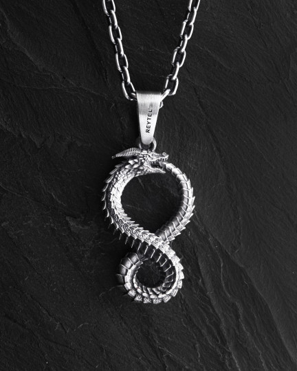 Серебряный кулон OUROBOROS / Кулоны + 3