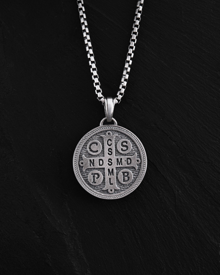 Серебряный кулон SANCTUS BENEDICTUS 3489