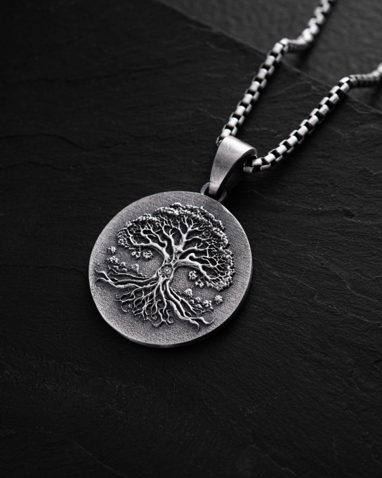 Срібний кулон WORLD TREE OF LIFE / Кулони + 5