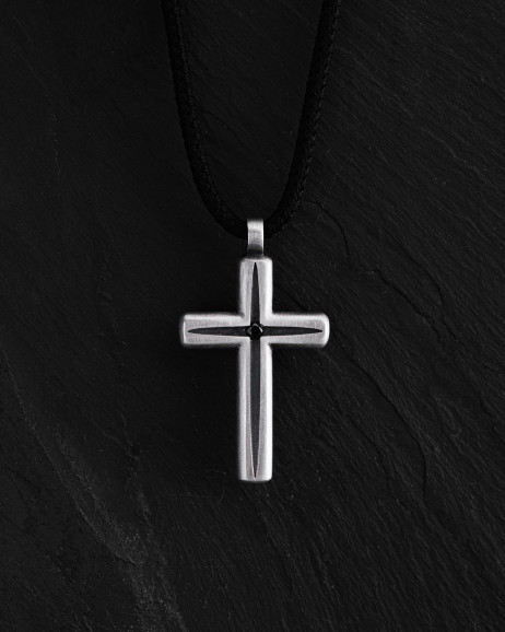Серебряное кольцо LUMEN FIDEI. BLACK STONES 2