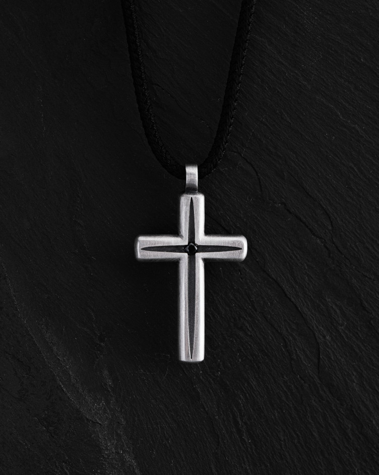 Серебряное кольцо LUMEN FIDEI. BLACK STONES 2