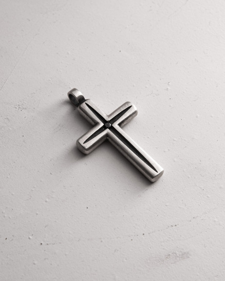 Серебряное кольцо LUMEN FIDEI. BLACK STONES 4