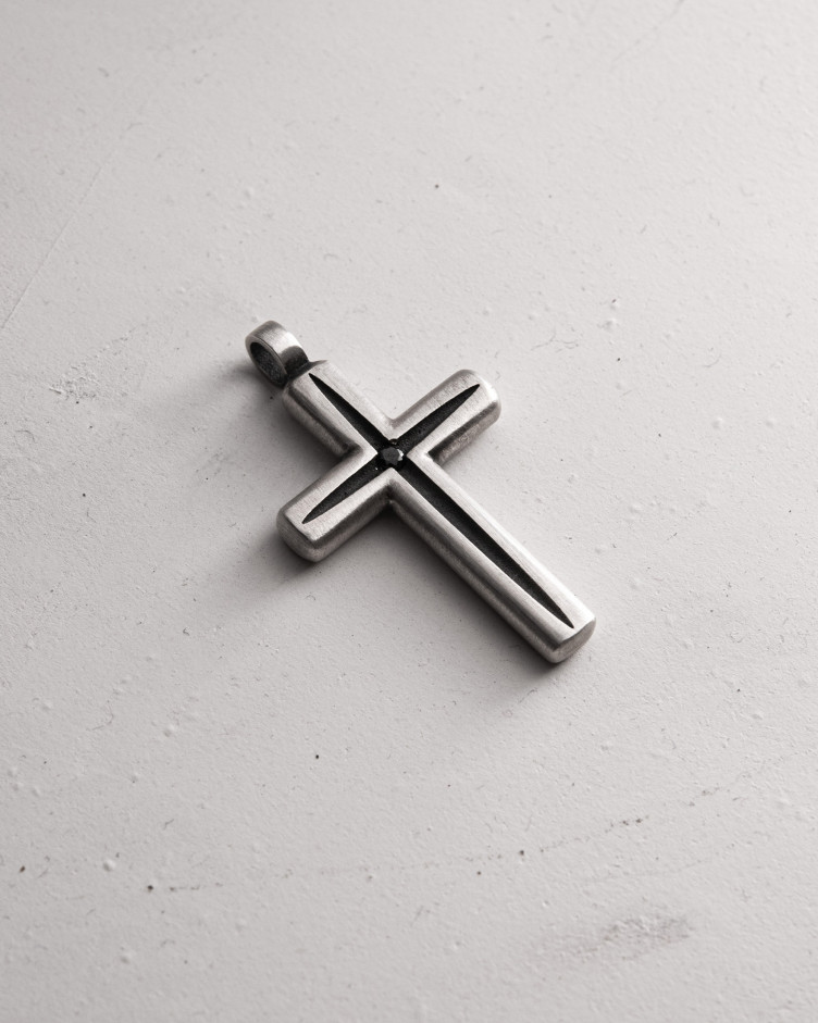 Серебряное кольцо LUMEN FIDEI. BLACK STONES 4