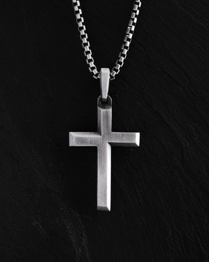 Серебряный крест REDEEMER / Кулоны + 3