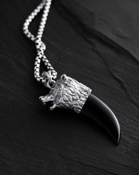 Срібний кулон BEAR CLAW