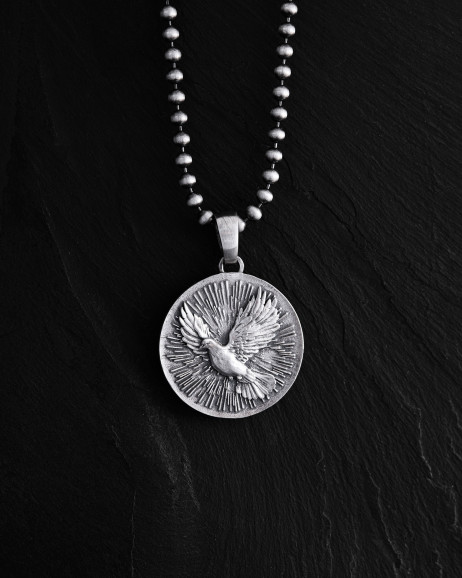 Срібний кулон HOLY SPIRIT DOVE