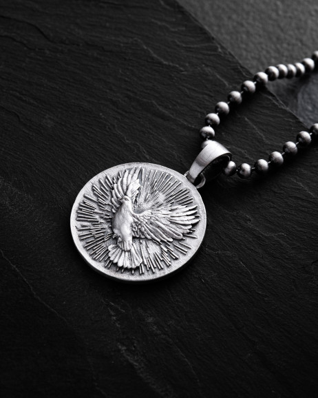 Срібний кулон HOLY SPIRIT DOVE 3