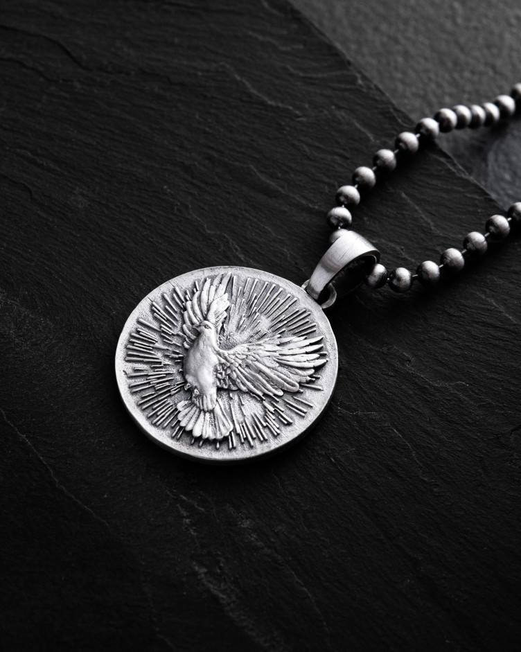 Срібний кулон HOLY SPIRIT DOVE 3