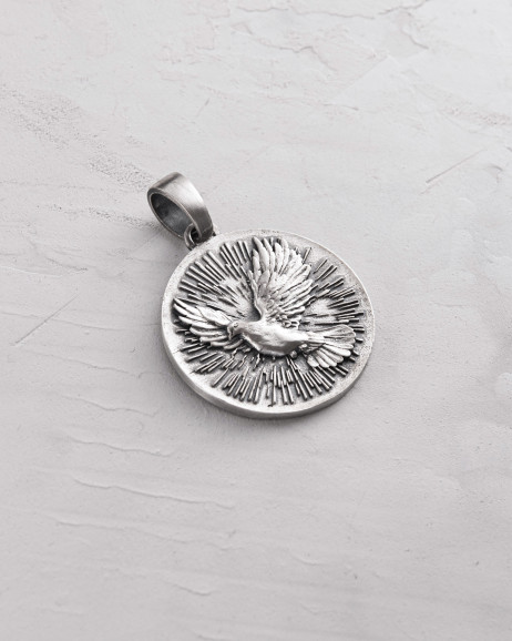 Срібний кулон HOLY SPIRIT DOVE 4