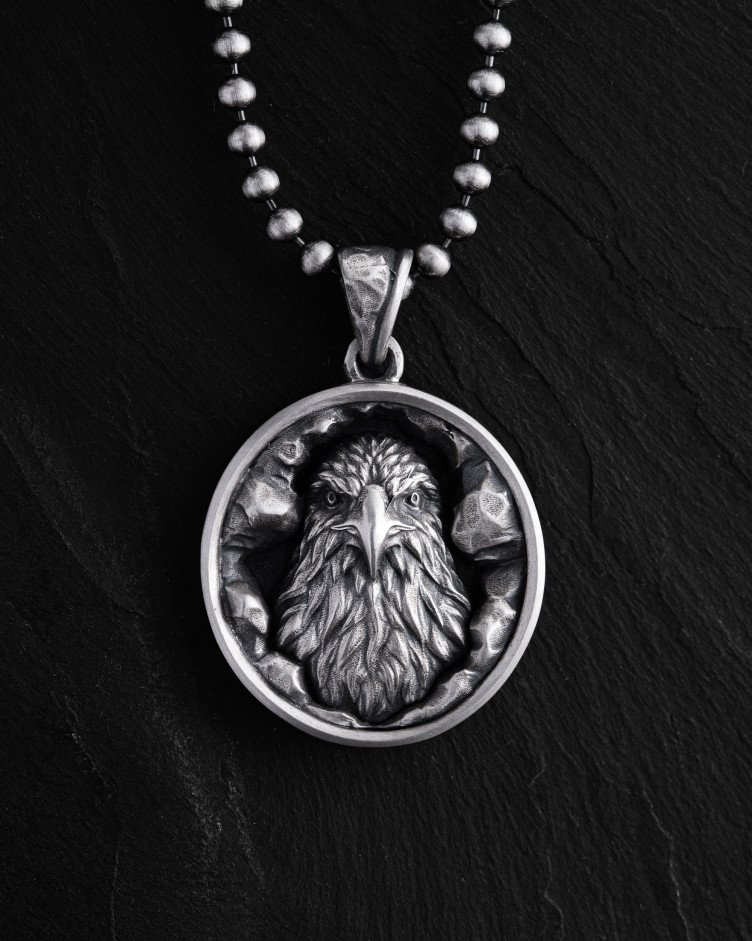 Silver pendant EAGLE
