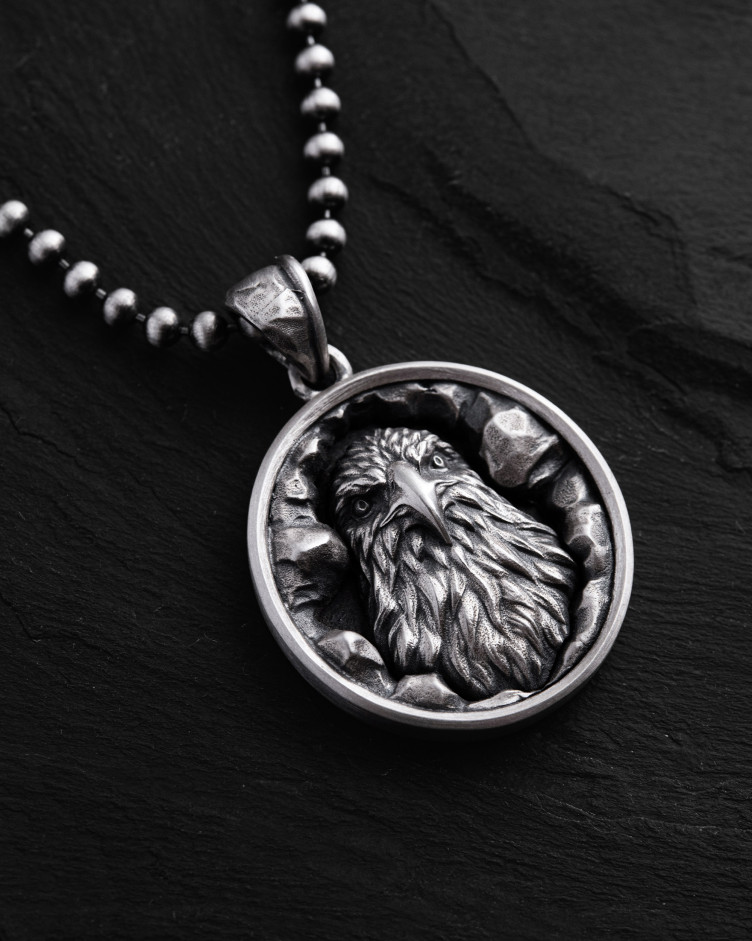 Silver pendant EAGLE 3