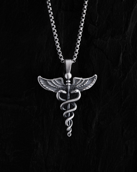 Silver pendant CADUCEUS Reytel Silver pendant CADUCEUS