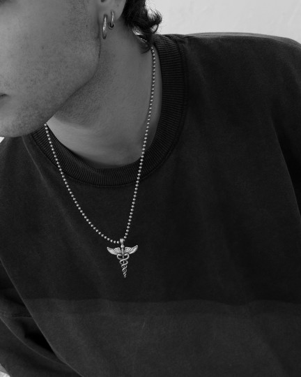 Серебряный кулон CADUCEUS / Кулоны + 4