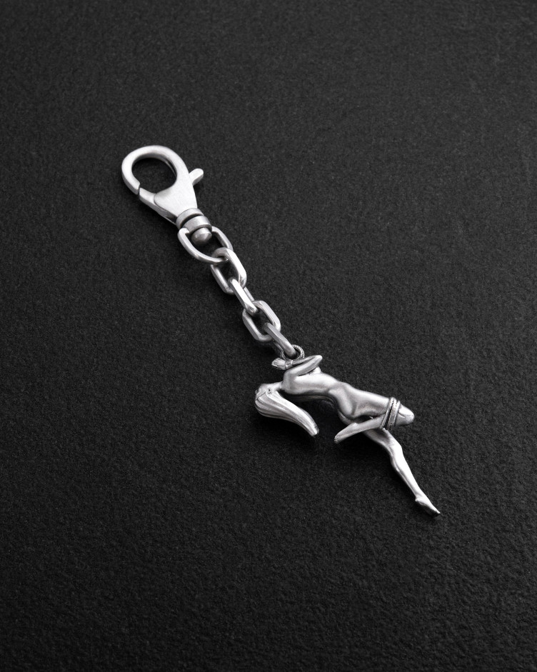 Silver keychain SHIBARI 3