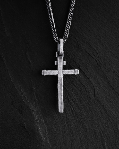 Срібний хрест CRUCIFIXION of JESUS. INRI 3