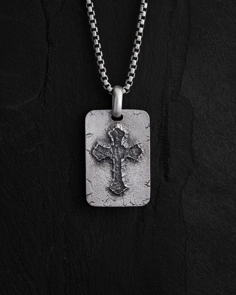Срібний кулон FLEURY CROSS