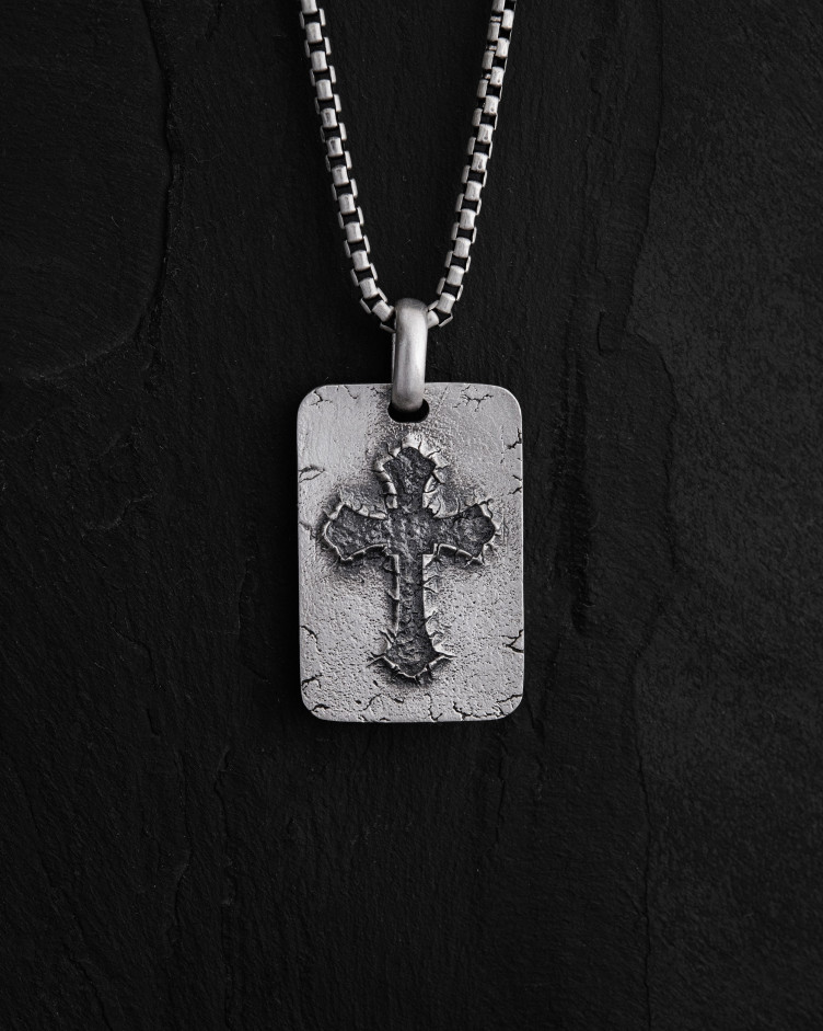 Срібний кулон FLEURY CROSS