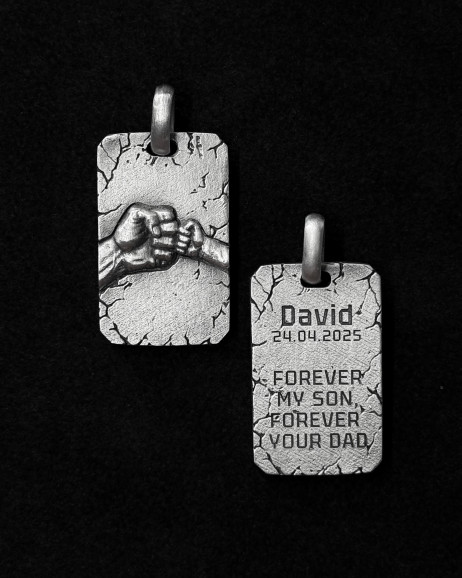 Silver pendant FATHER AND SON Reytel Silver pendant FATHER AND SON