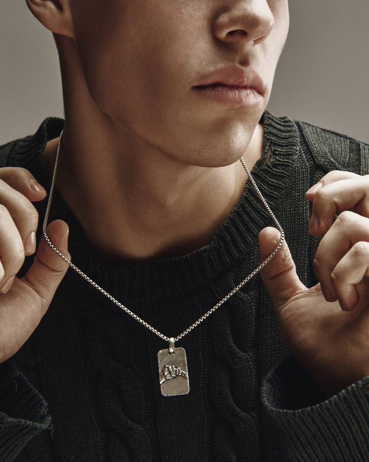 Срібний кулон БАТЬКО І СИН 2