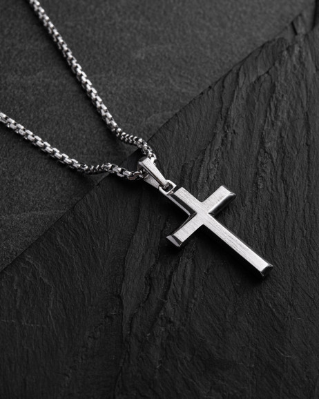 Хрест REDEEMER в білому золоті