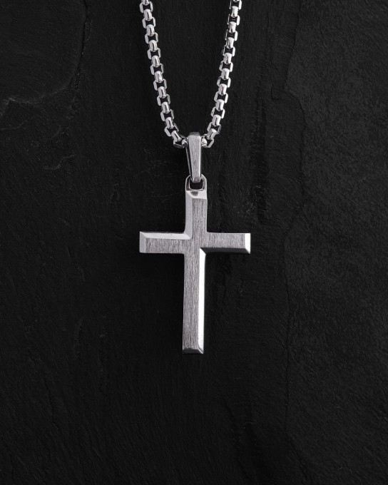 Хрест REDEEMER в білому золоті / Кулони + 3
