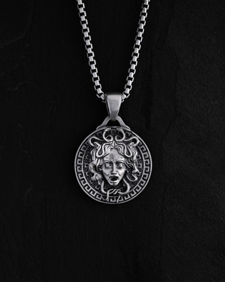 Silver pendant GORGON MEDUSA 2