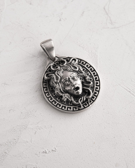 Silver pendant GORGON MEDUSA 4