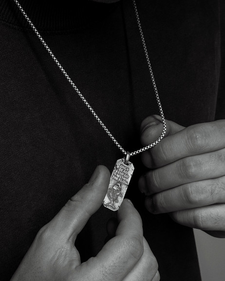 Срібний кулон AGAINST THE FLOW 2