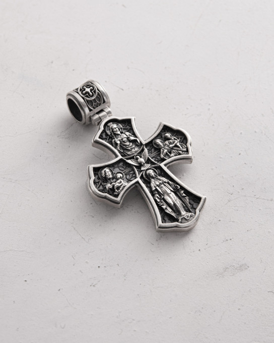Серебряный крест FOUR WAY CROSS MEDALS / Кулоны + 5