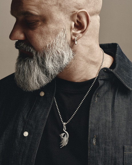 Silver pendant DRAGON 2