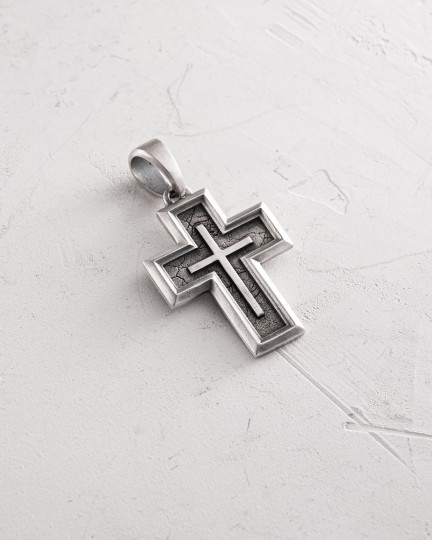 Серебряный крест ANCHOR CROSS / Кулоны + 4