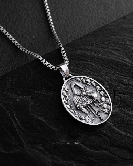 Silver pendant THE PAINTER OF FATE 3