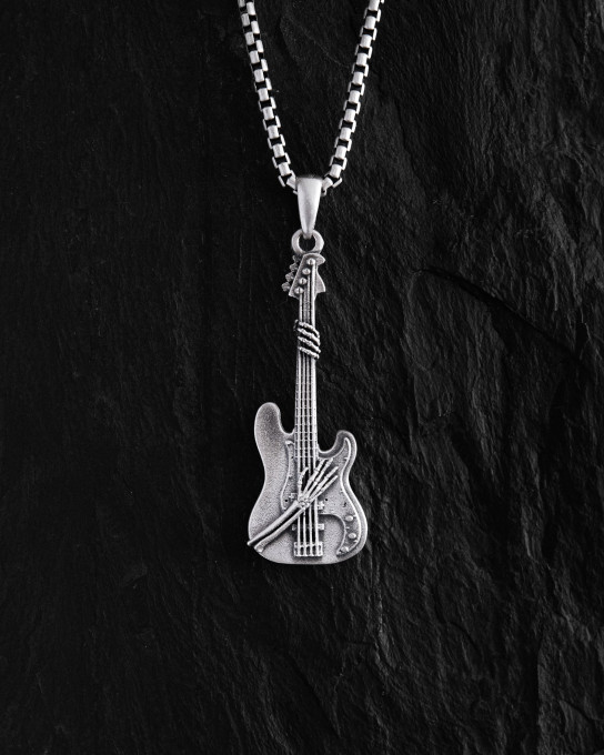Срібний кулон ROCK GUITAR / Кулони + 3