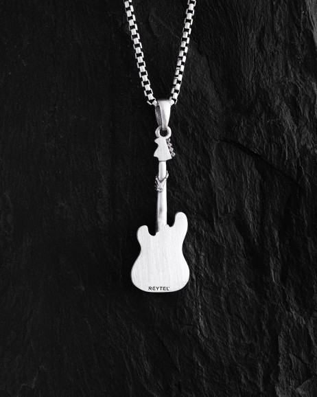 Silver pendant ROCK GUITAR 3
