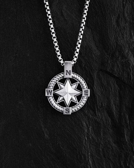 Silver pendant WIND ROSE 2