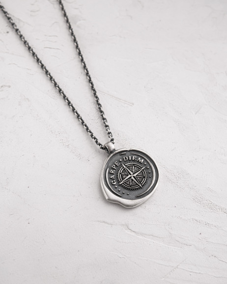 Срібний кулон на ланцюжку CARPE DIEM POLAR STAR 4