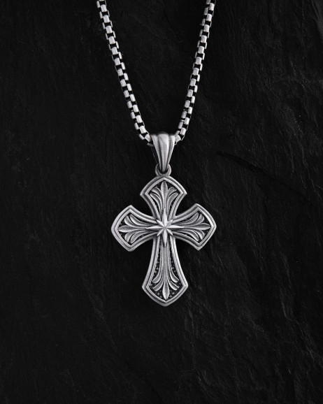 Срібний хрест NORTH STAR 4