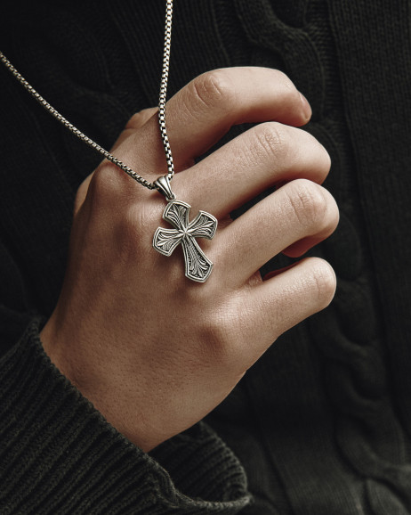 Срібний хрест NORTH STAR