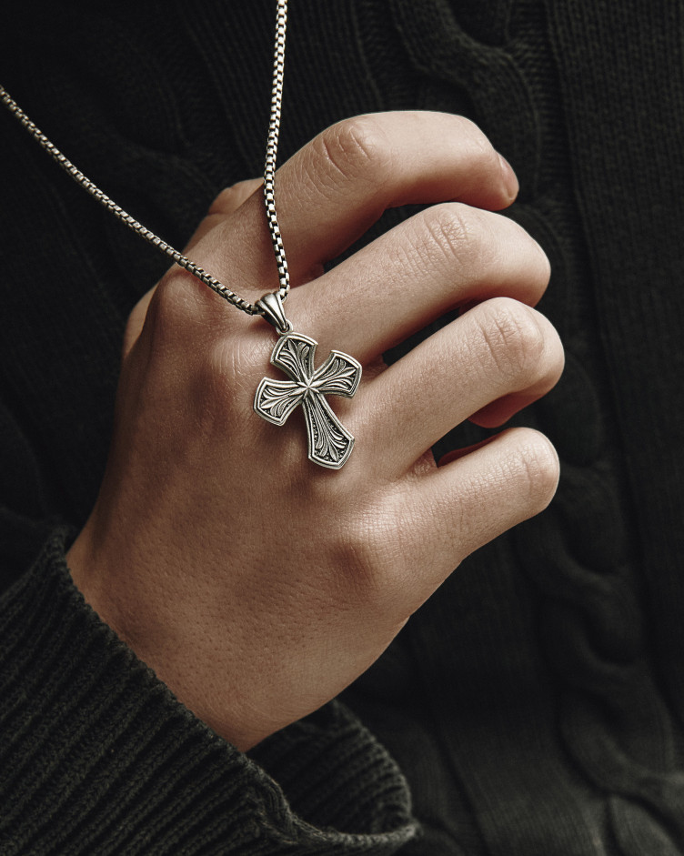 Серебряный крест NORTH STAR