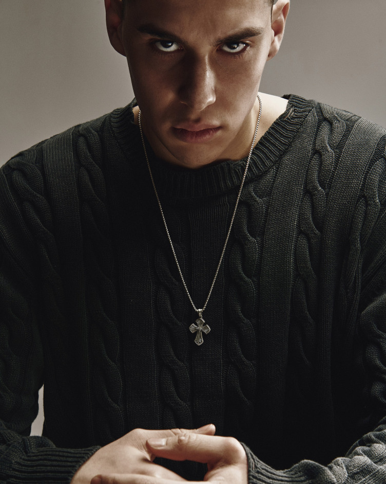 Серебряный крест NORTH STAR 3