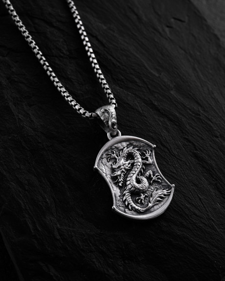 Silver pendant DRAGON 3