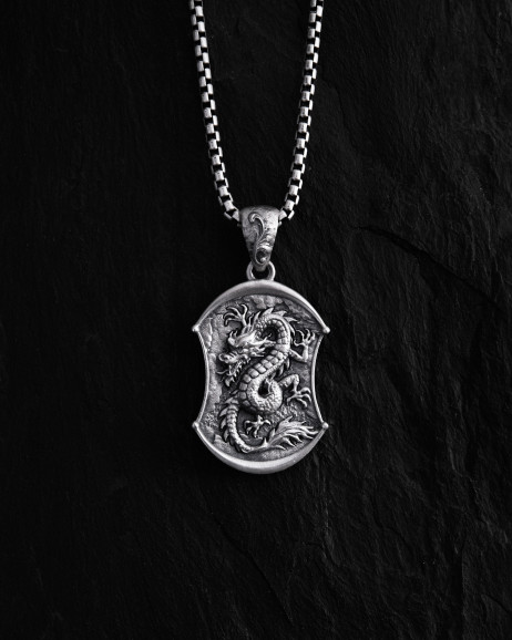 Срібний кулон DRAGON