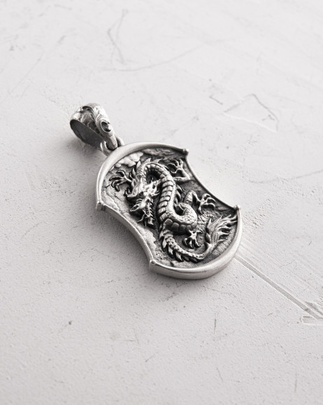 Silver pendant DRAGON 4