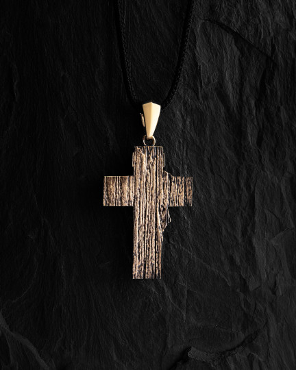 Крест FACE OF JESUS CHRIST. INRI (желтое золото) / Кулоны + 4